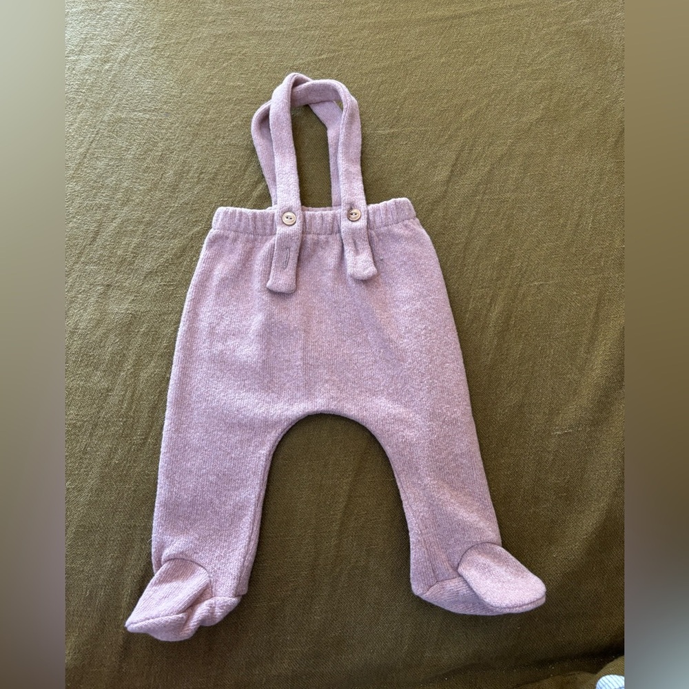 1+ in the Family Pink Baby Overalls